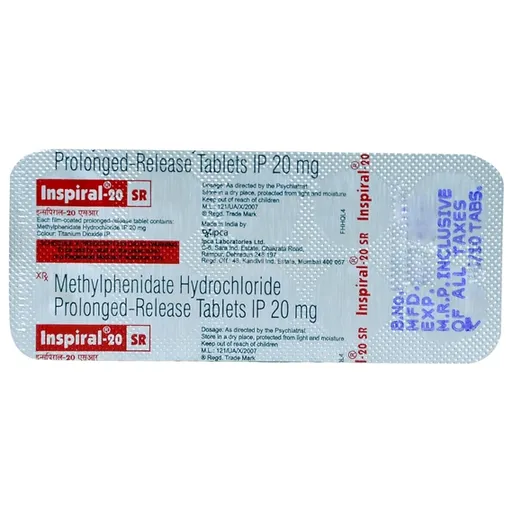 inspiral sr 20mg tablet 10's